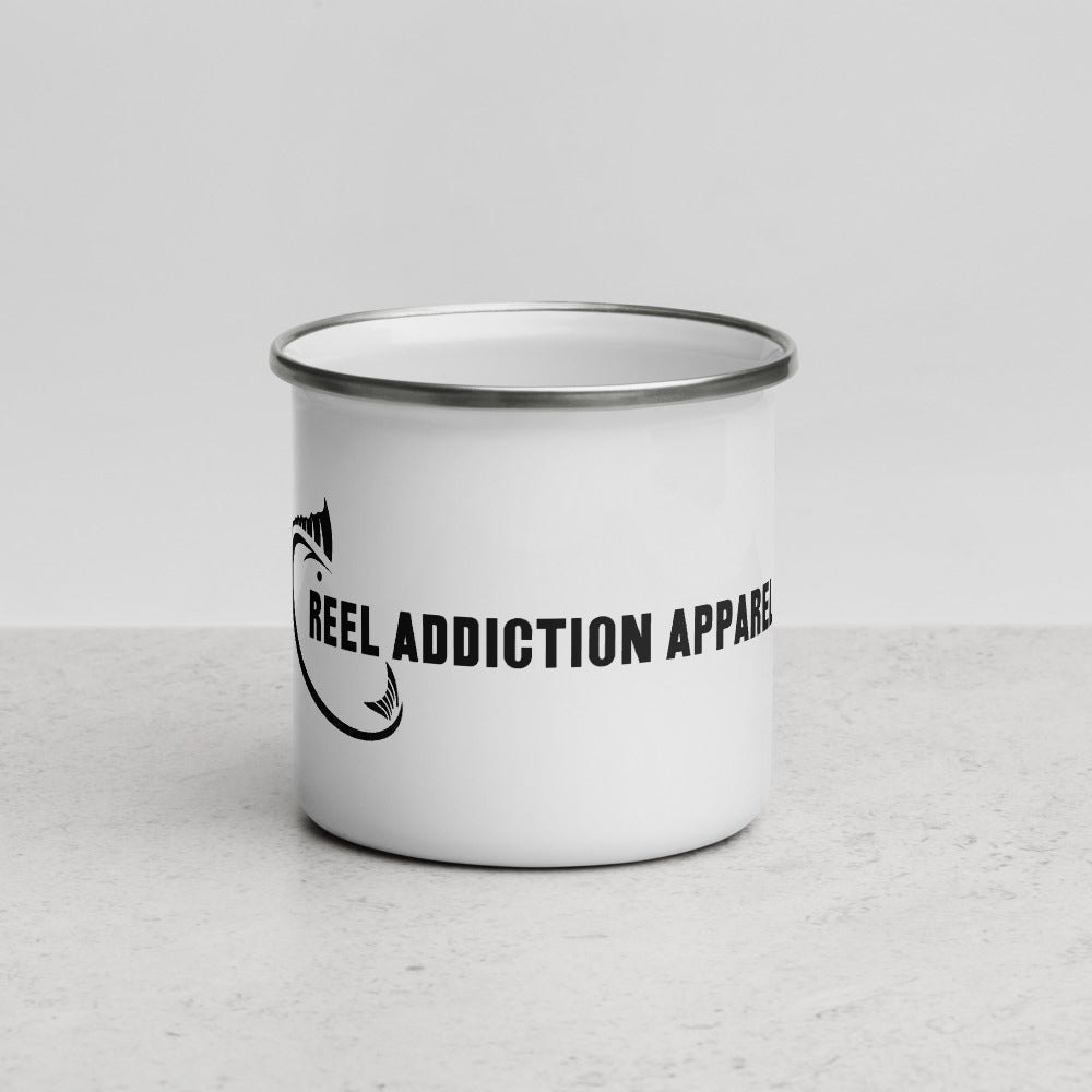 Reel Addiction Enamel Mug