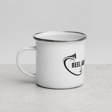 Load image into Gallery viewer, Reel Addiction Enamel Mug
